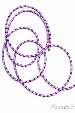 Leren veter - dikte 3 mm - violet-lila
